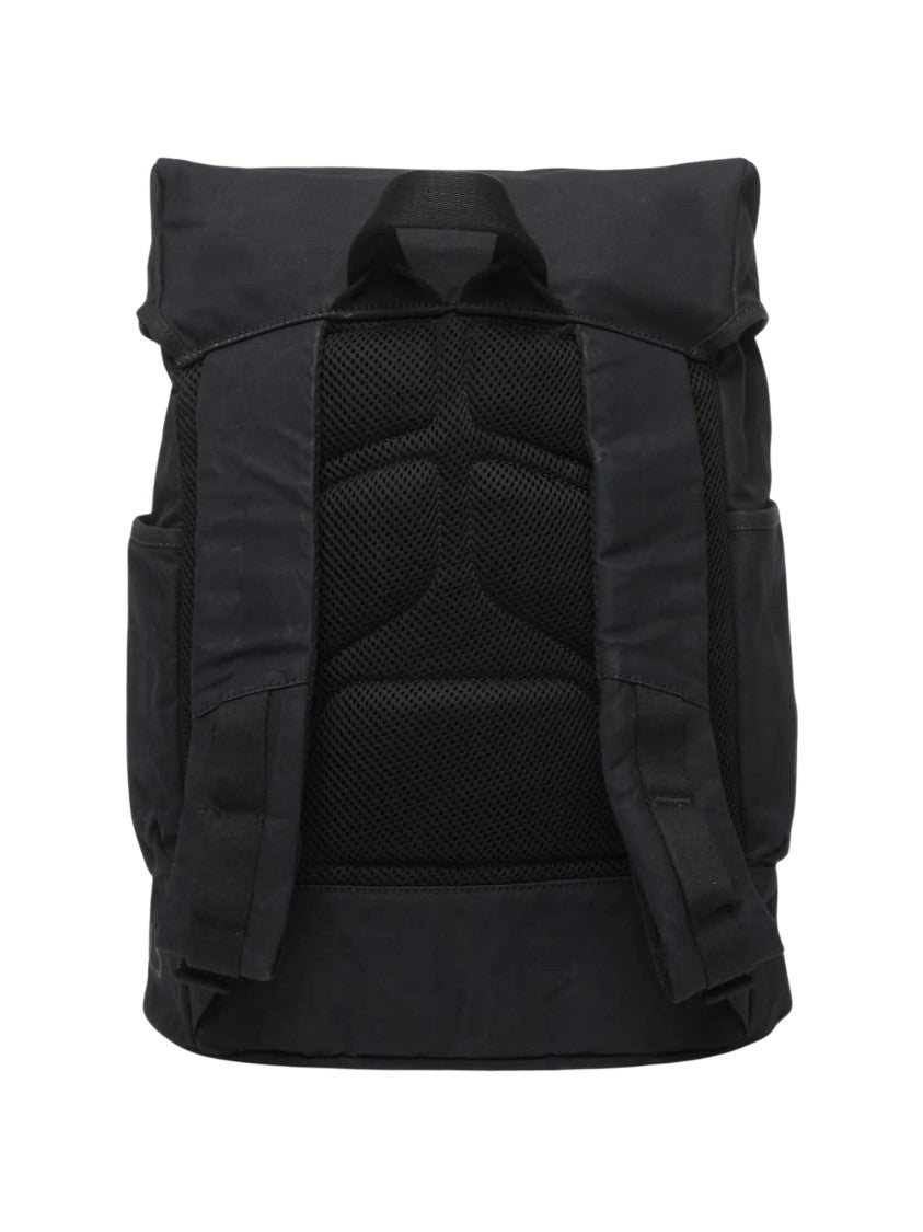 Napapijri Black Equator Buckle Foldover Canvas Backpack