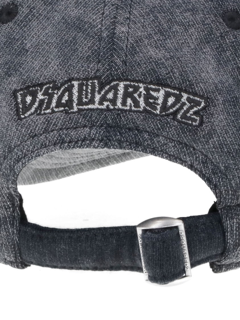 Dsquared2 Kiss Baseball Cap – Grey