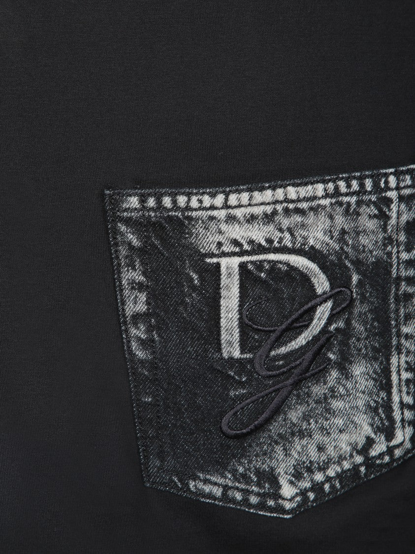Dolce & Gabbana Short Sleeve Black T-Shirt