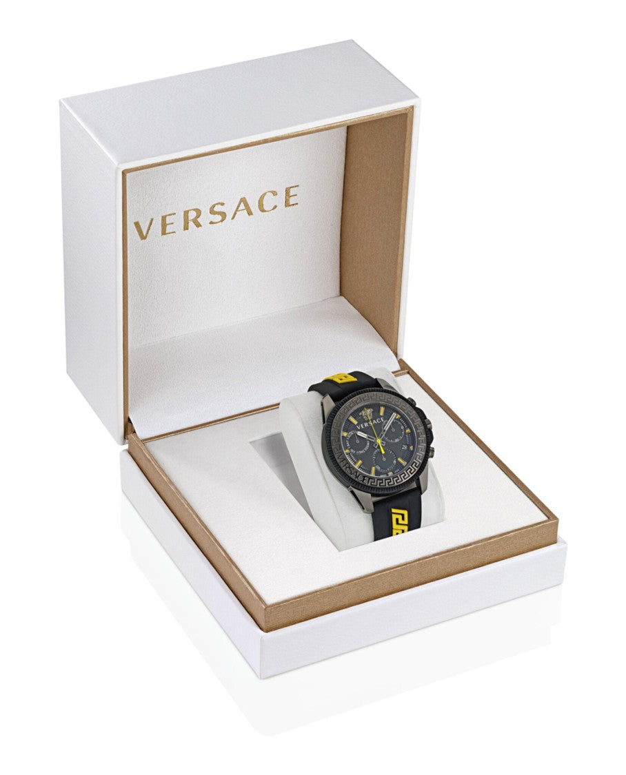 Versace Greca Action Chrono Silicone Watch