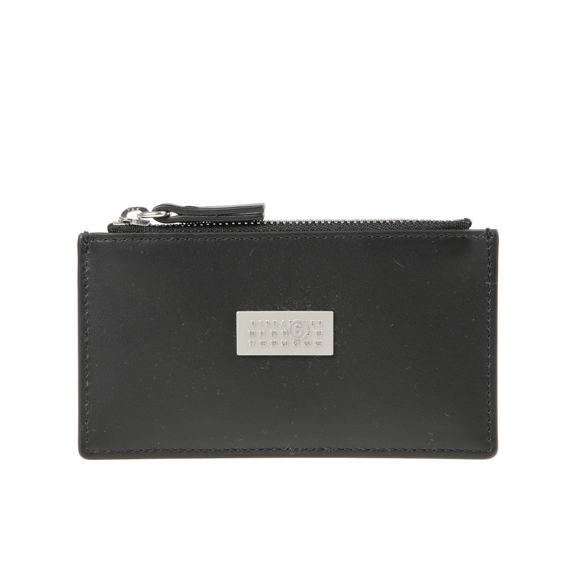 Mm6 By Maison Margiela Leather Cardholder With Numeric Logo