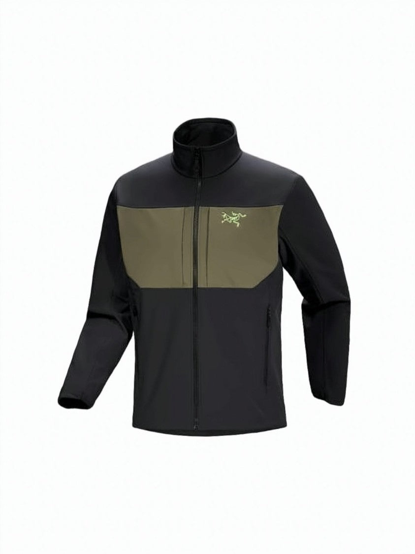 A.P.C. Structured High Collar Jacket With Two-Tone Design