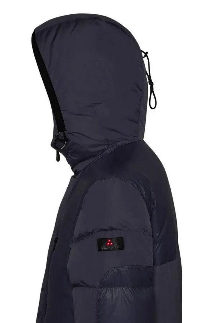 Peuterey Blue Nylon Hooded Parka