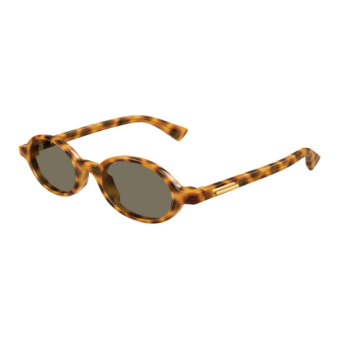 Bottega Veneta Bv1388s Tortoiseshell Oval Frame Sunglasses