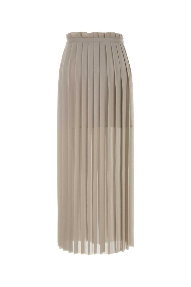 Ami Cappuccino Polyester Skirt