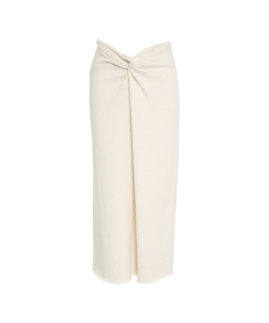 Viktoria Chan Sophisticated Maxi Skirt With Knot Detail And Fluid Silhouette