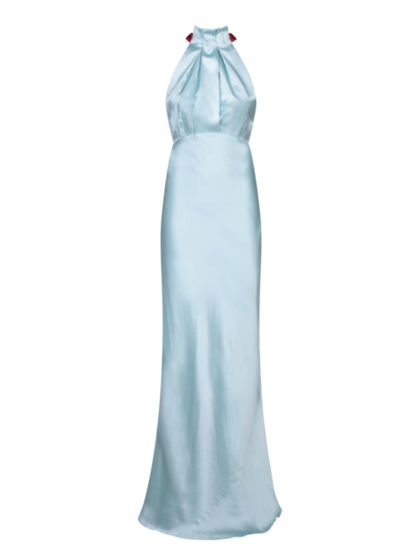 Saloni Blue Silk Dress