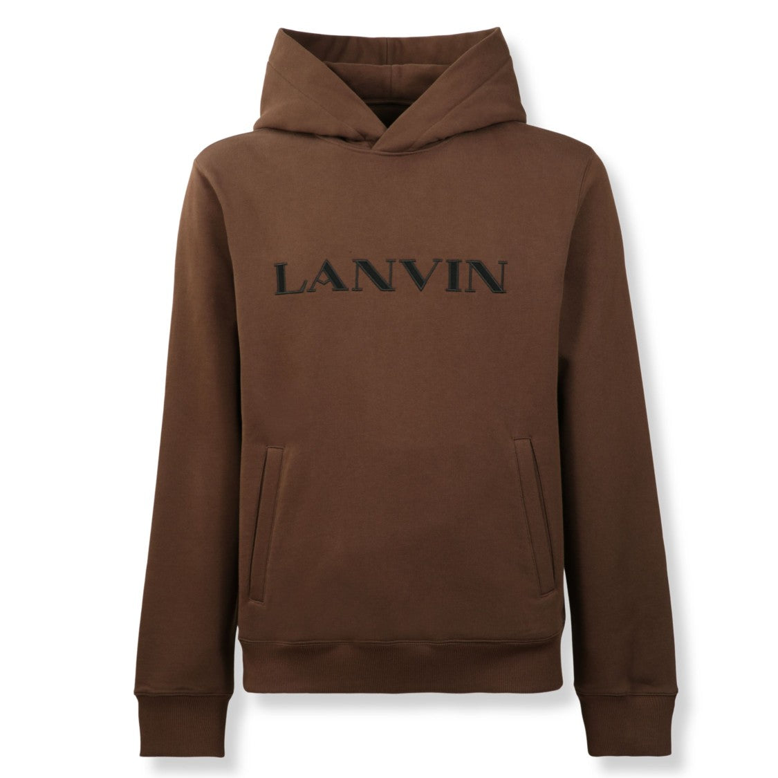 Lanvin Brown Logo Hoodie