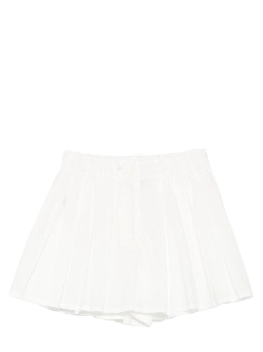 Jucca Structured Flared Pleated Mini Skirt