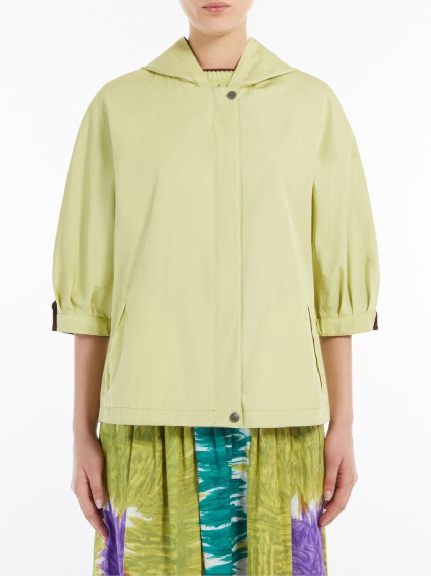 Max Mara Reversible Burgundy Windbreaker With Contrasting Interior