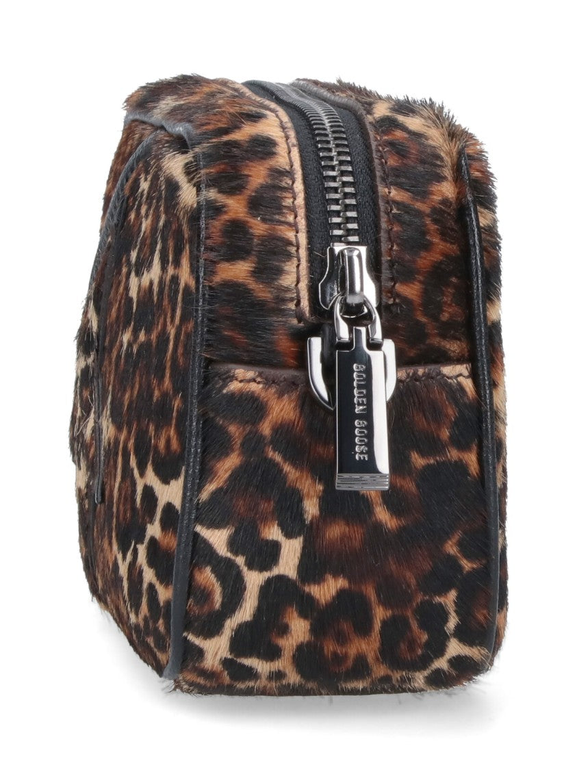 Golden Goose Medium Brown Leather Bag With Structured Silhouette