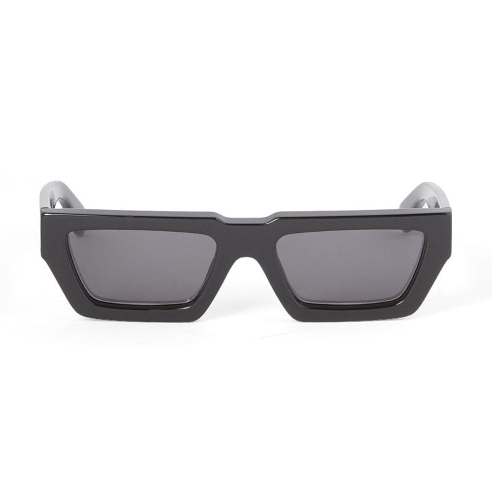Off-White Oeri129 Manchester Geometric Black Acetate Sunglasses