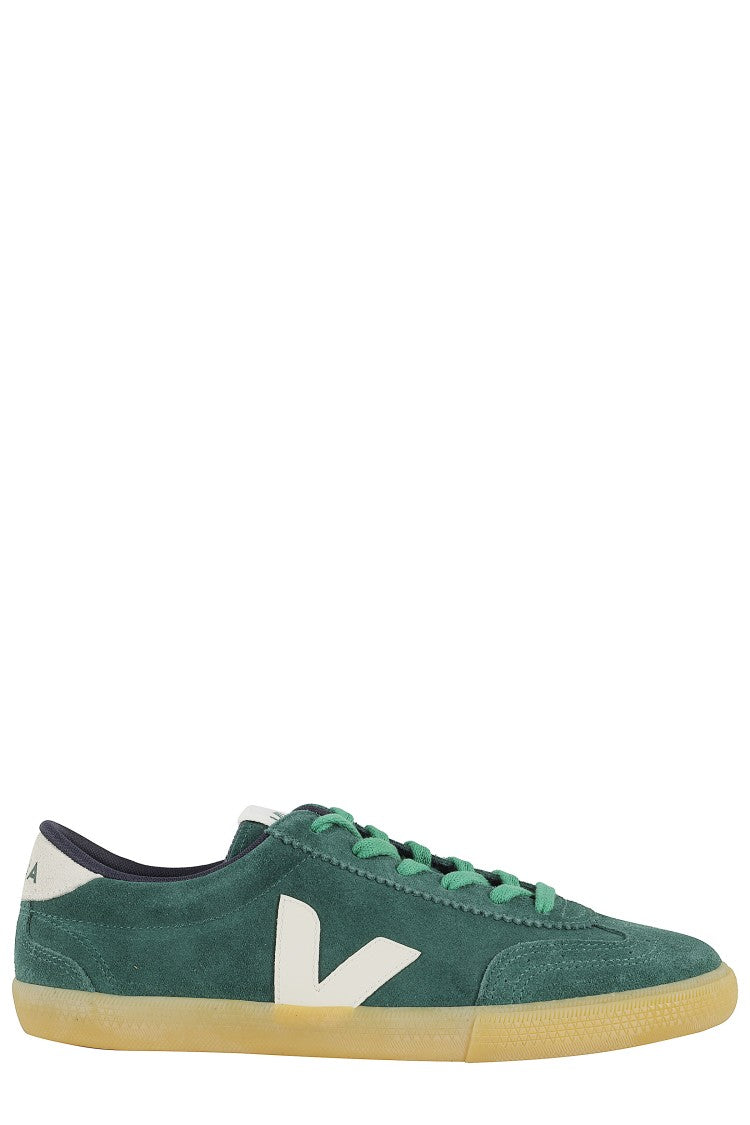 Veja Green Suede Volley Sneakers