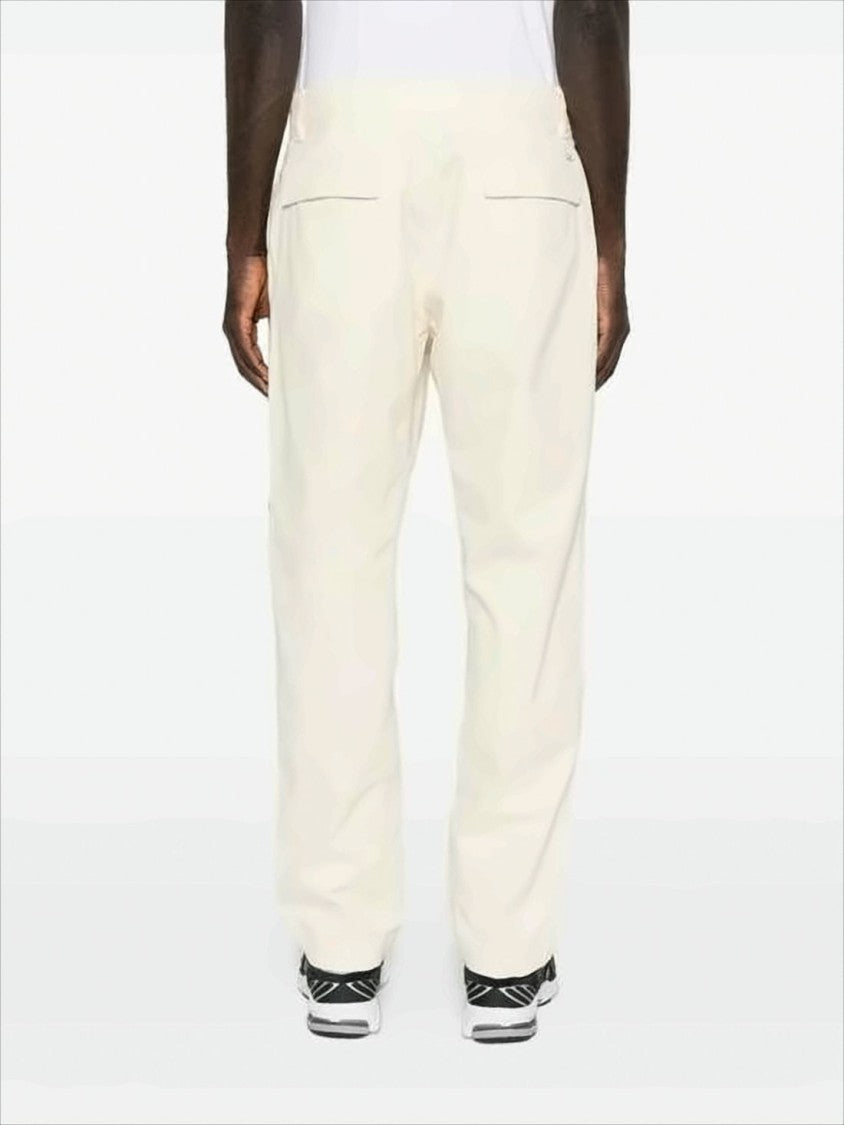 C.P. Company Relaxed Fit Straight Pants With Minimalist Design And Distinctive Patch
