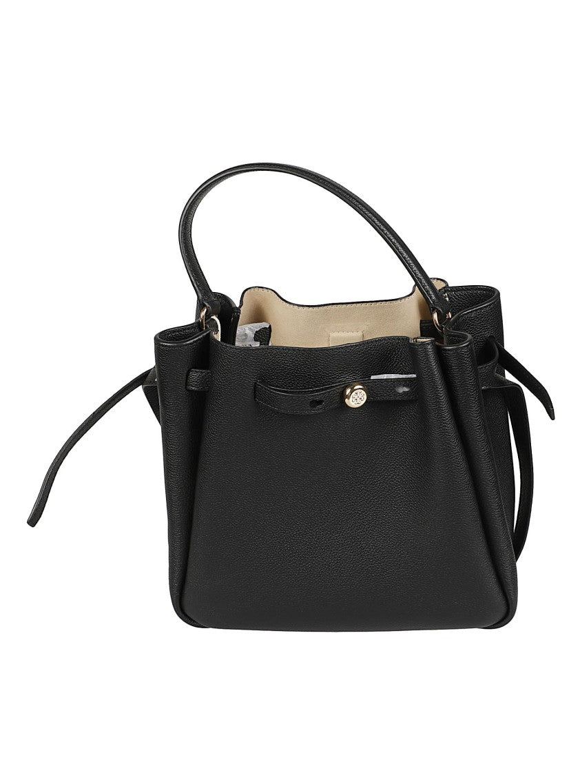 Tory Burch Romy Textured Leather Drawstring Bucket Bag