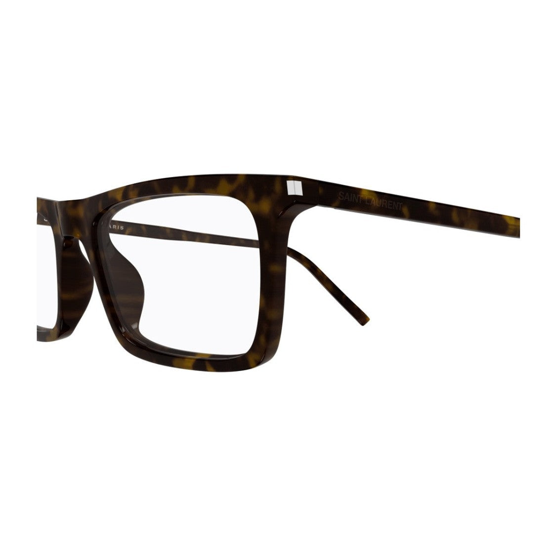 Saint Laurent Havana Sl 890 Betty Thin Acetate Rectangular Sunglasses