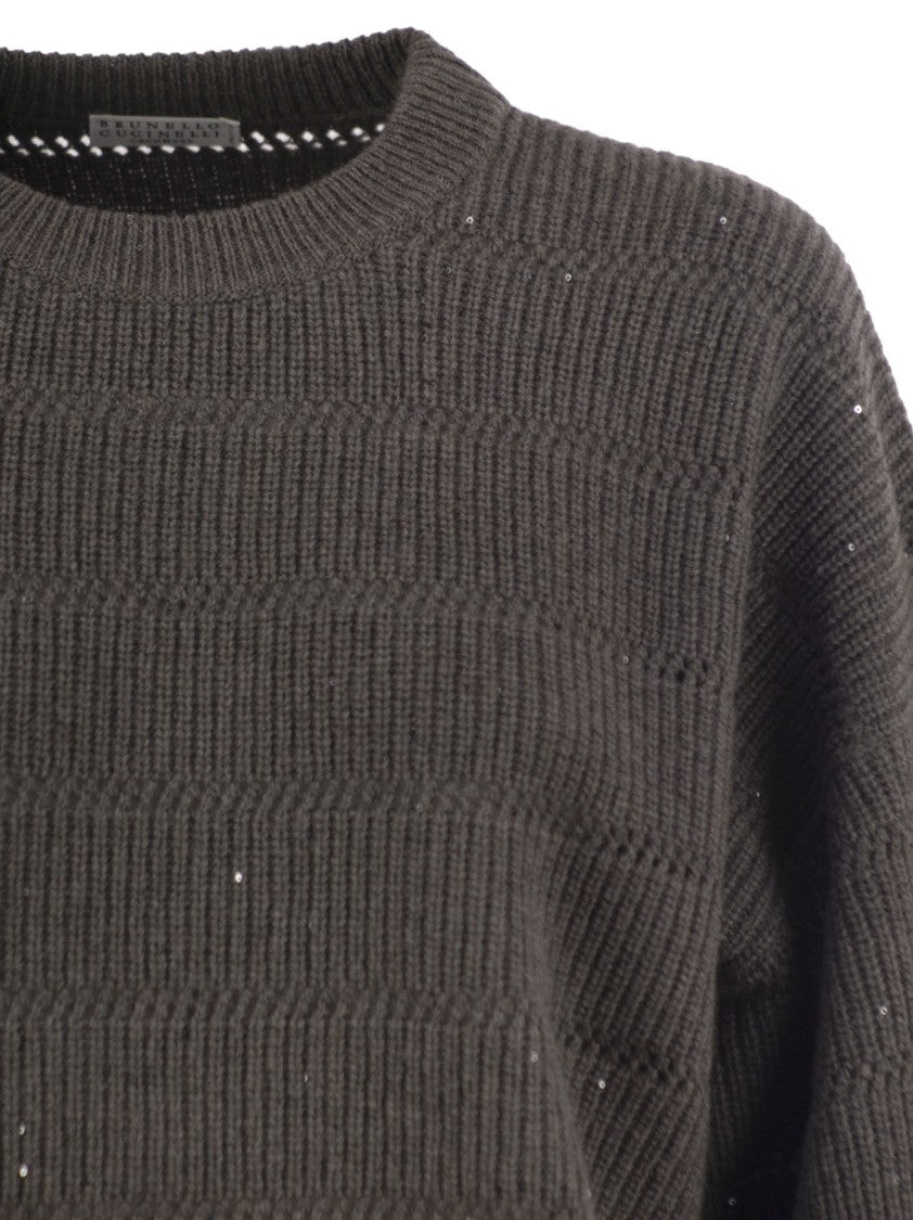 Brunello Cucinelli Cashmere And Wool Crew-Neck Sweater