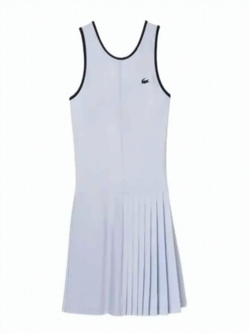 Lacoste Sleeveless Mini Dress With Fitted Bodice