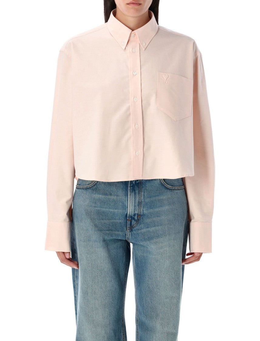 Ami Oxford Cropped Shirt