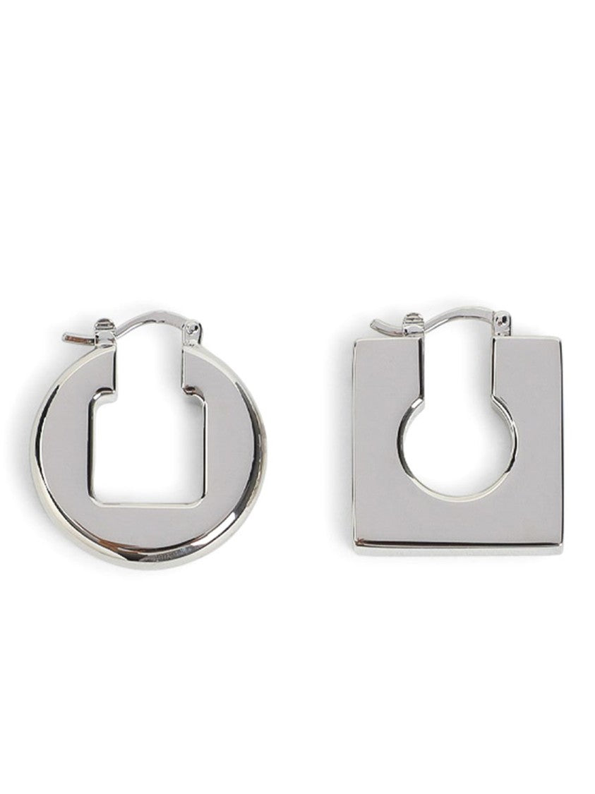 Jacquemus Polished Brass Hoop Earrings