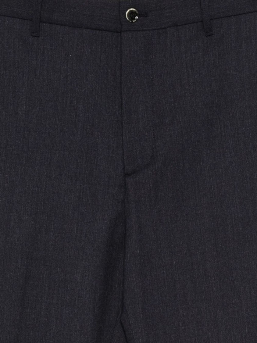 Nine In The Morning Cropped Tailored Trousers With Clean Front