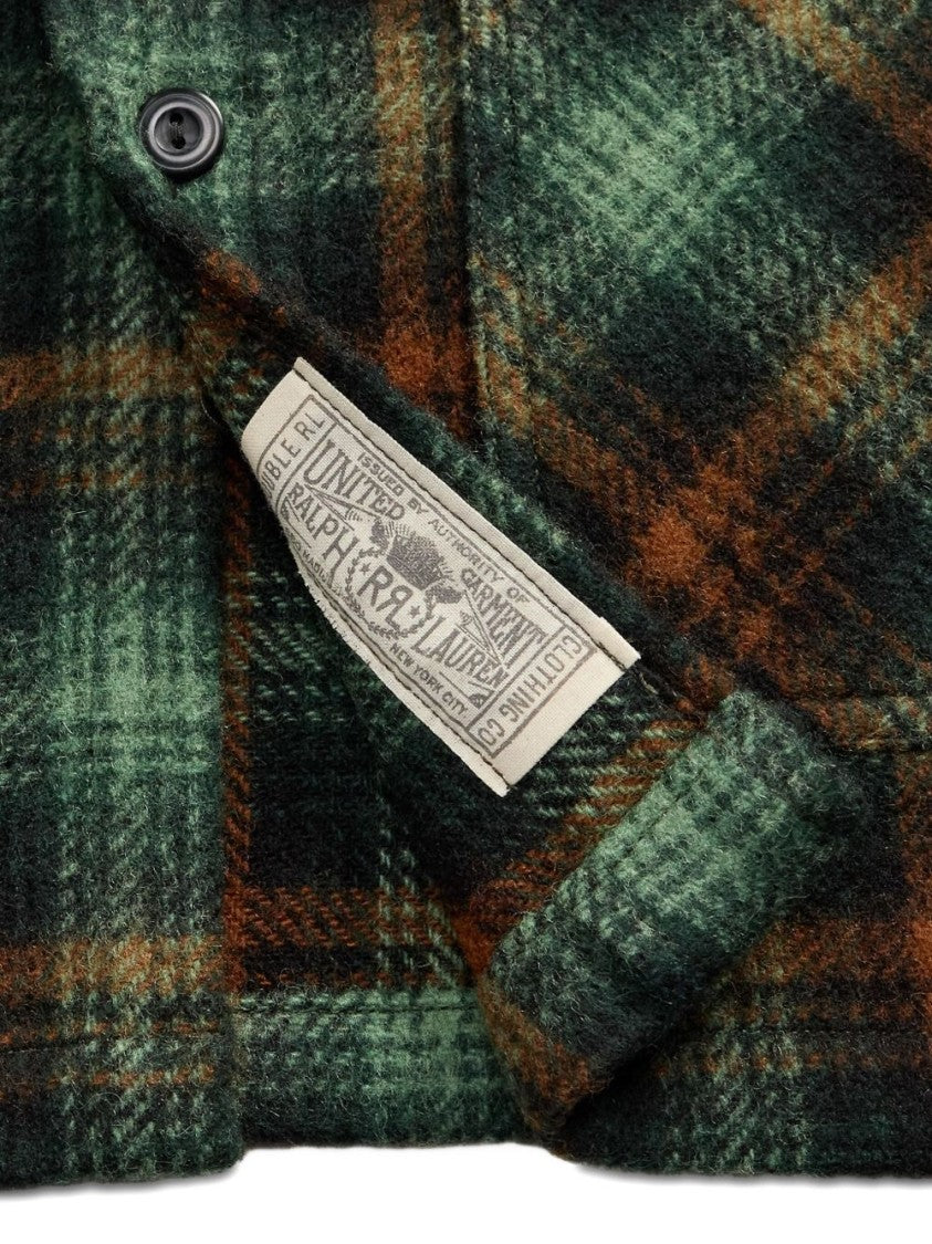 Polo Ralph Lauren All-Over Check Pattern Wool Ralph Lauren Rrl Shirt