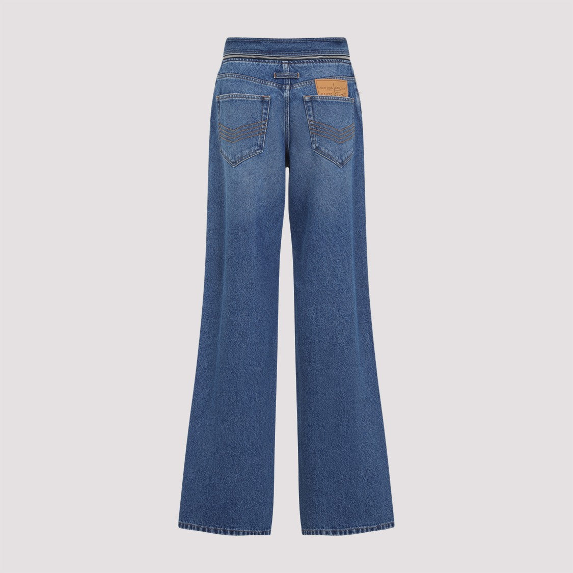 Jean Paul Gaultier Wide-Leg Blue Jeans