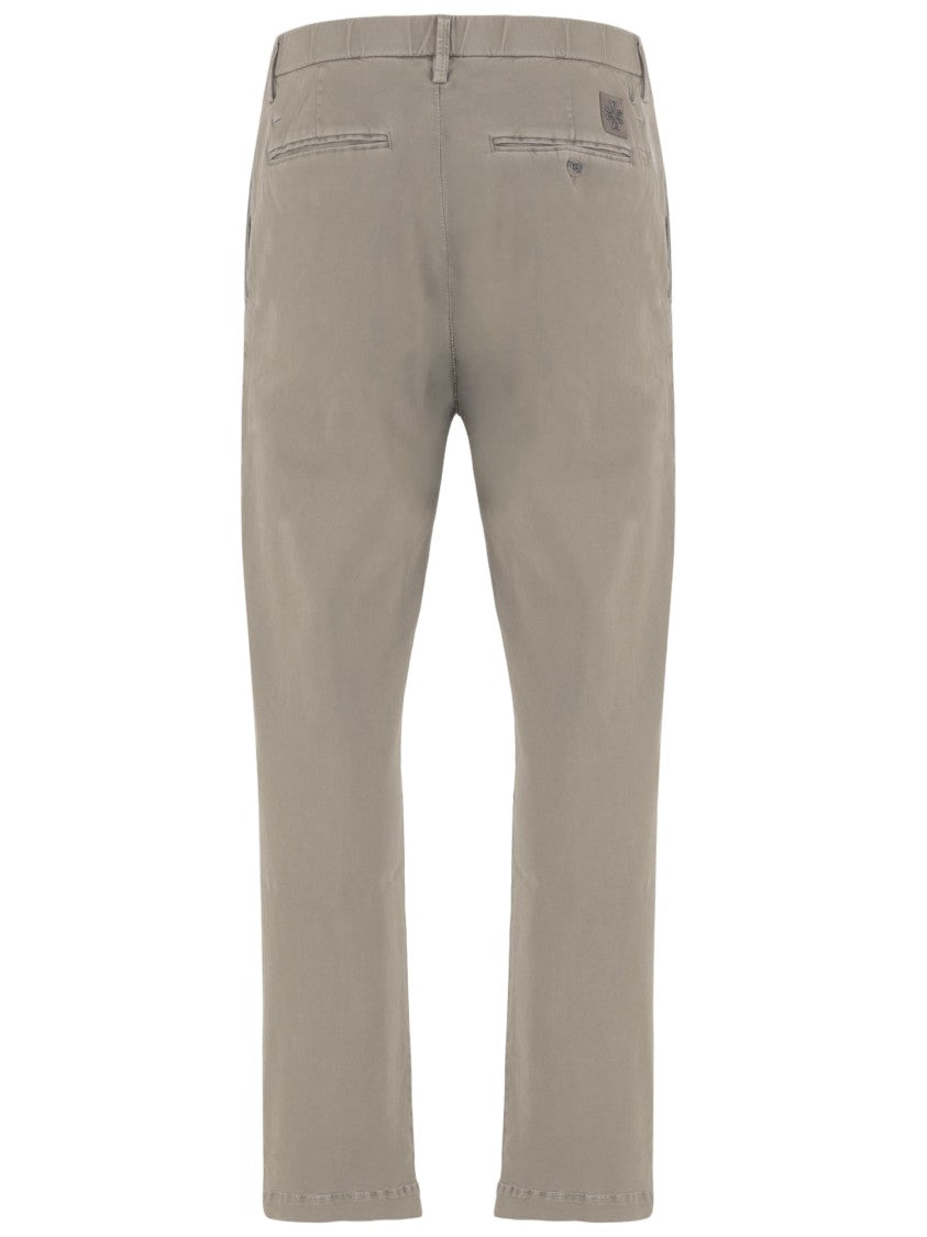 Jacob Cohen Beige Cotton Linen Slim Pants