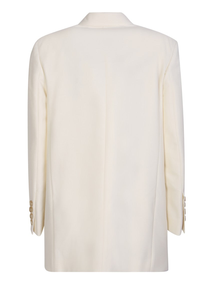 Palm Angels Beige Wool-Blend Blazer