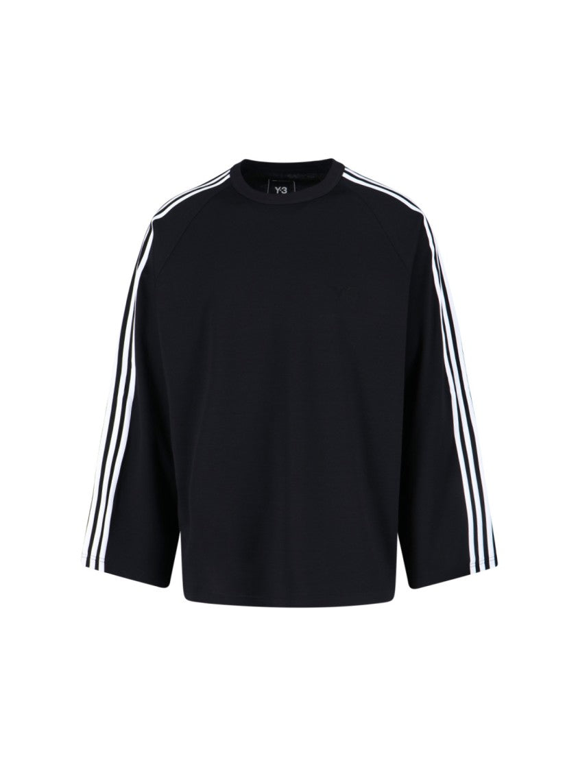 Y-3 Logo T-Shirt, In Black Fabric, Crew Neck