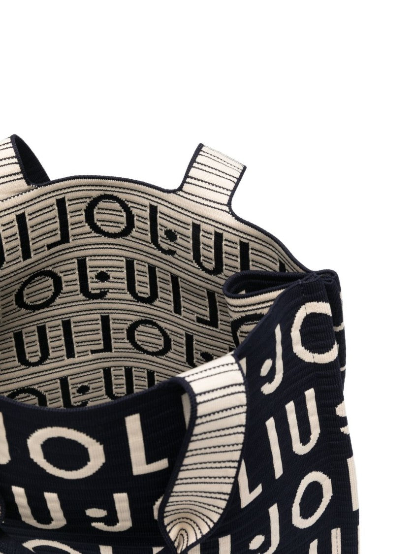 Liu Jo Structured Rectangular Handbag With Contrasting Logo Pattern
