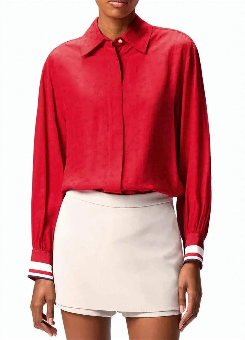 Pinko Classic Jacquard Viscose Shirt