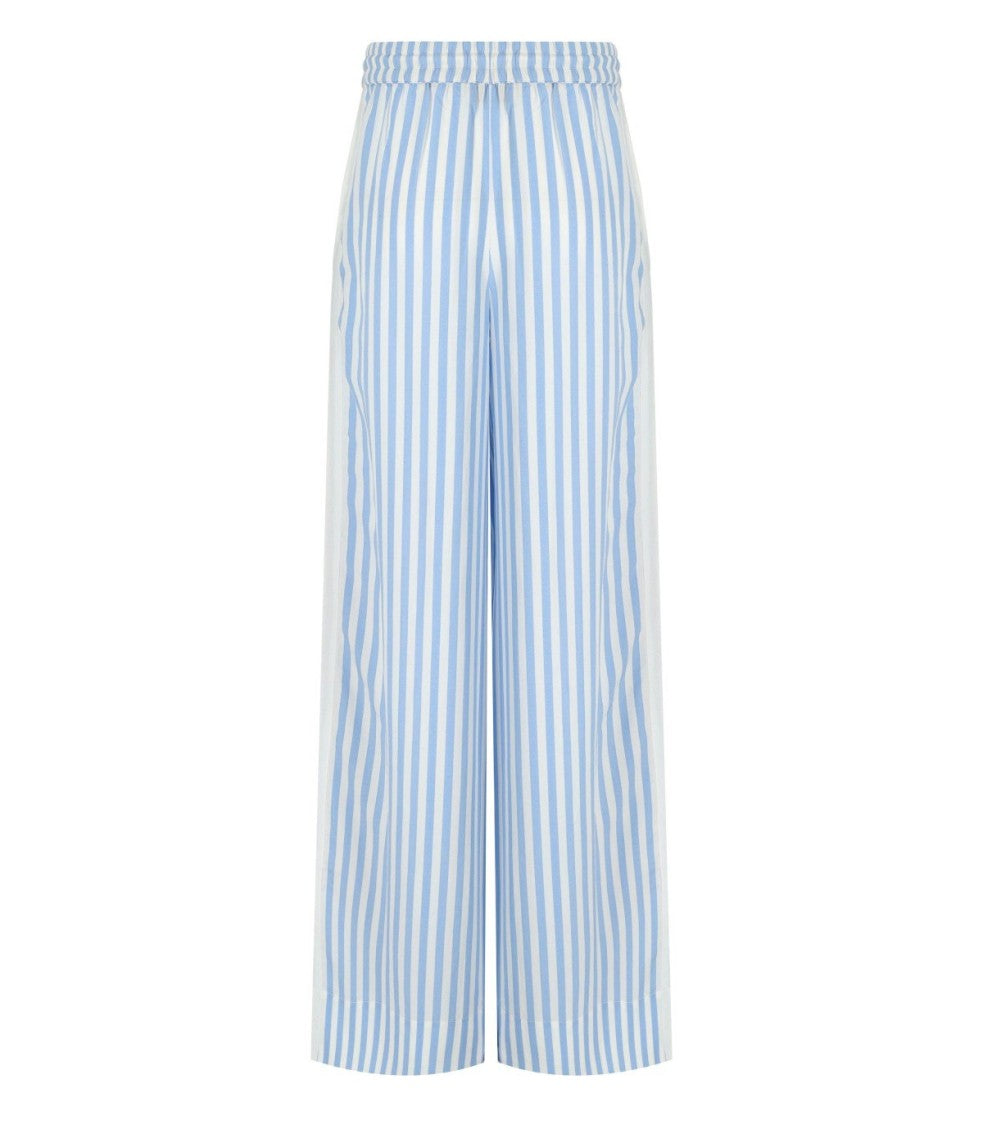 Essentiel Antwerp Hevon2 White And Light Blue Pants