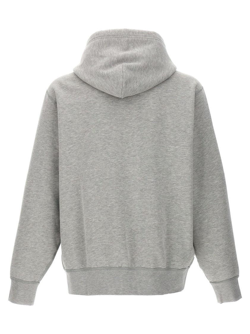 Polo Ralph Lauren Grey Cotton Hoodie With Kangaroo Pocket