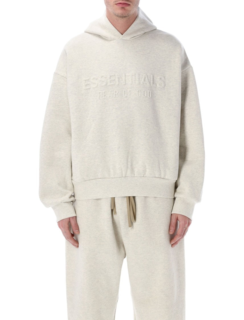 Fear Of God Essentials Embossed Hoodie Oatmeal Heater