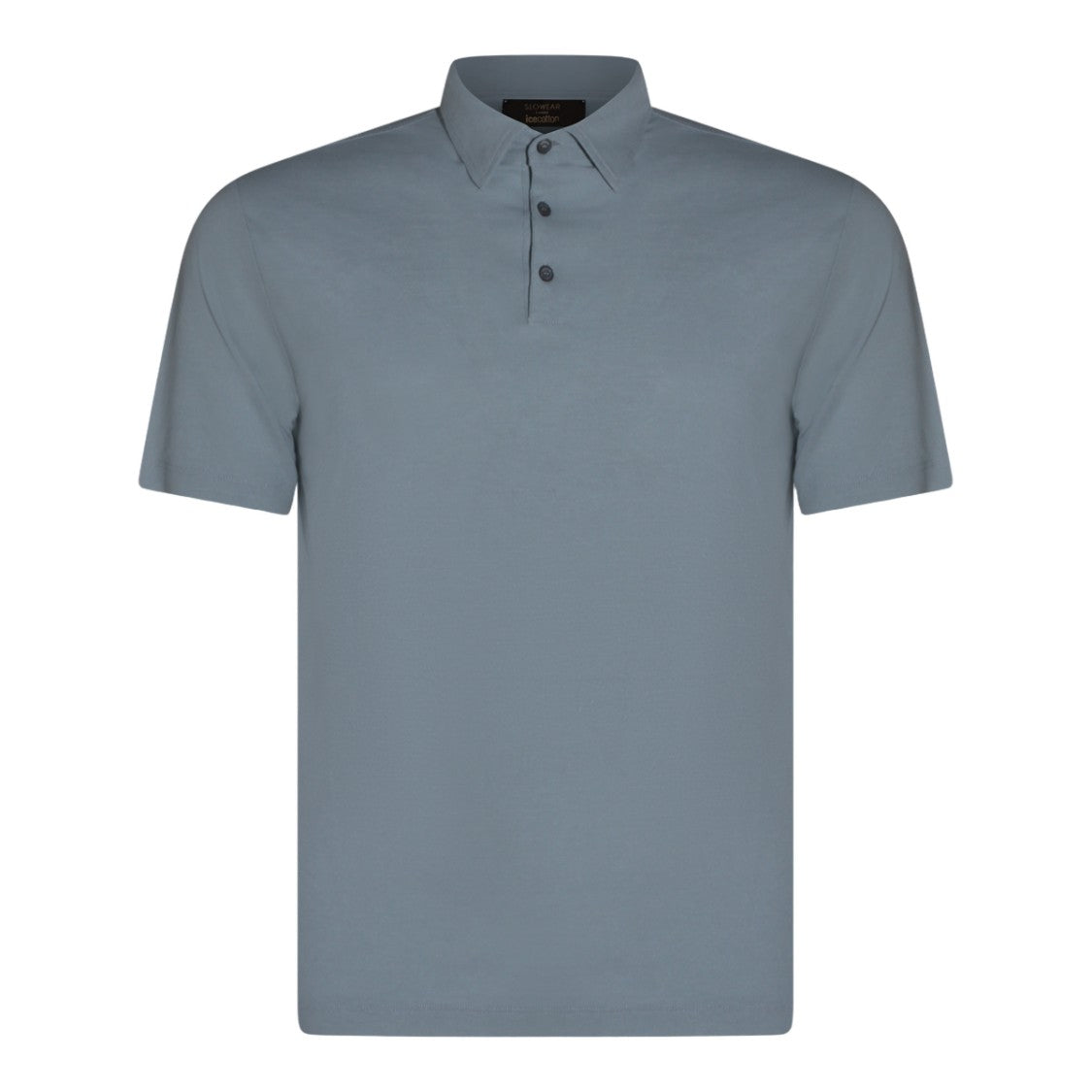 Zanone Minimalist Crew Neck Blue Polo