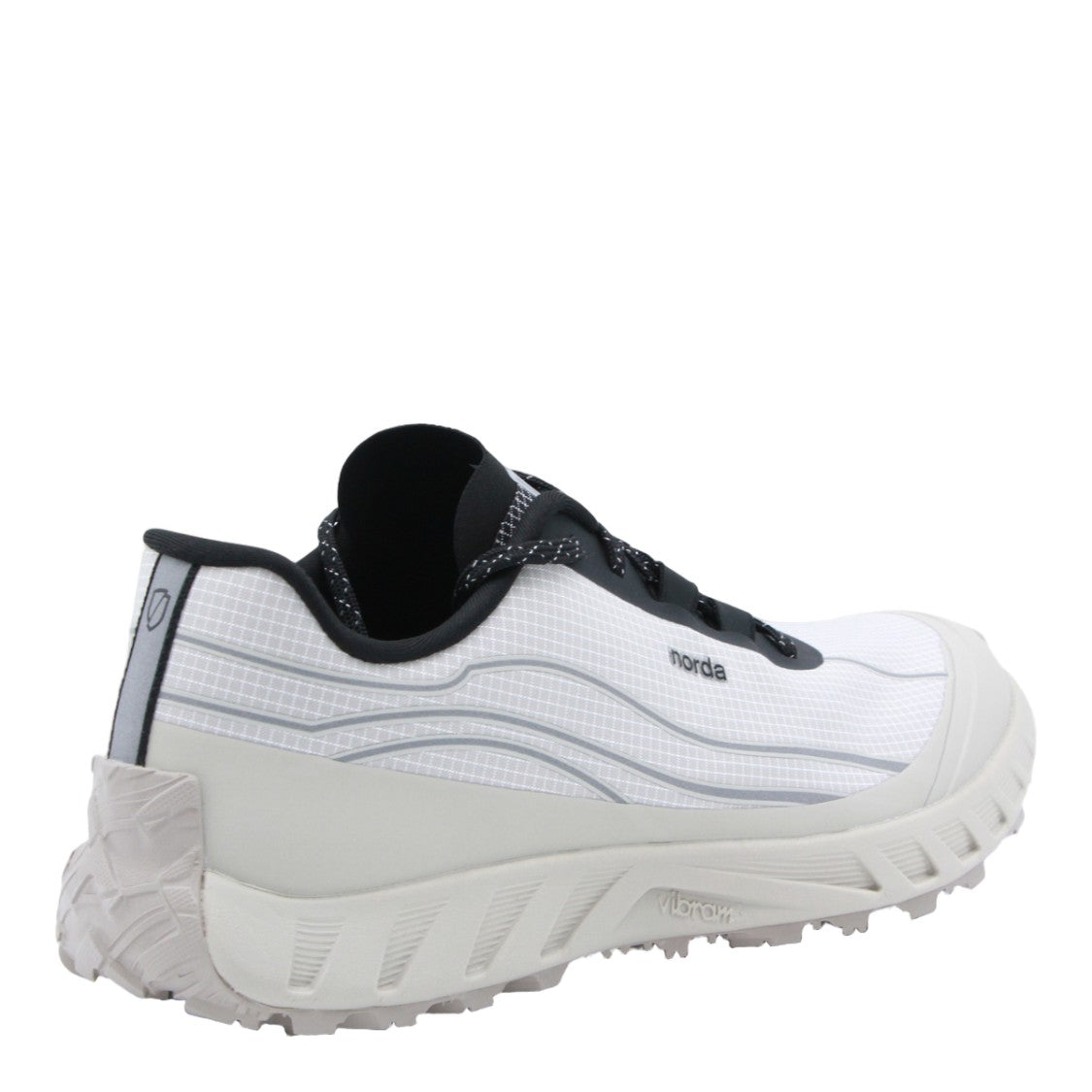 Norda Contemporary White Sneakers With Black Accents