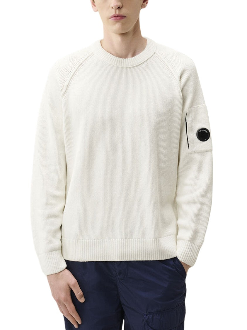 C.P. Company Chenille Cotton Lens Crewneck Sweater