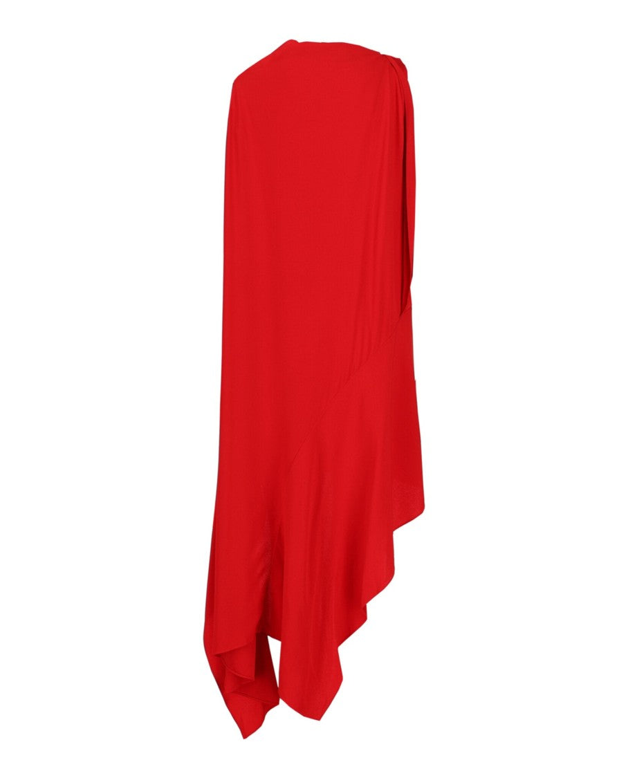 Ferragamo Asymmetrical-Design Silk Dress