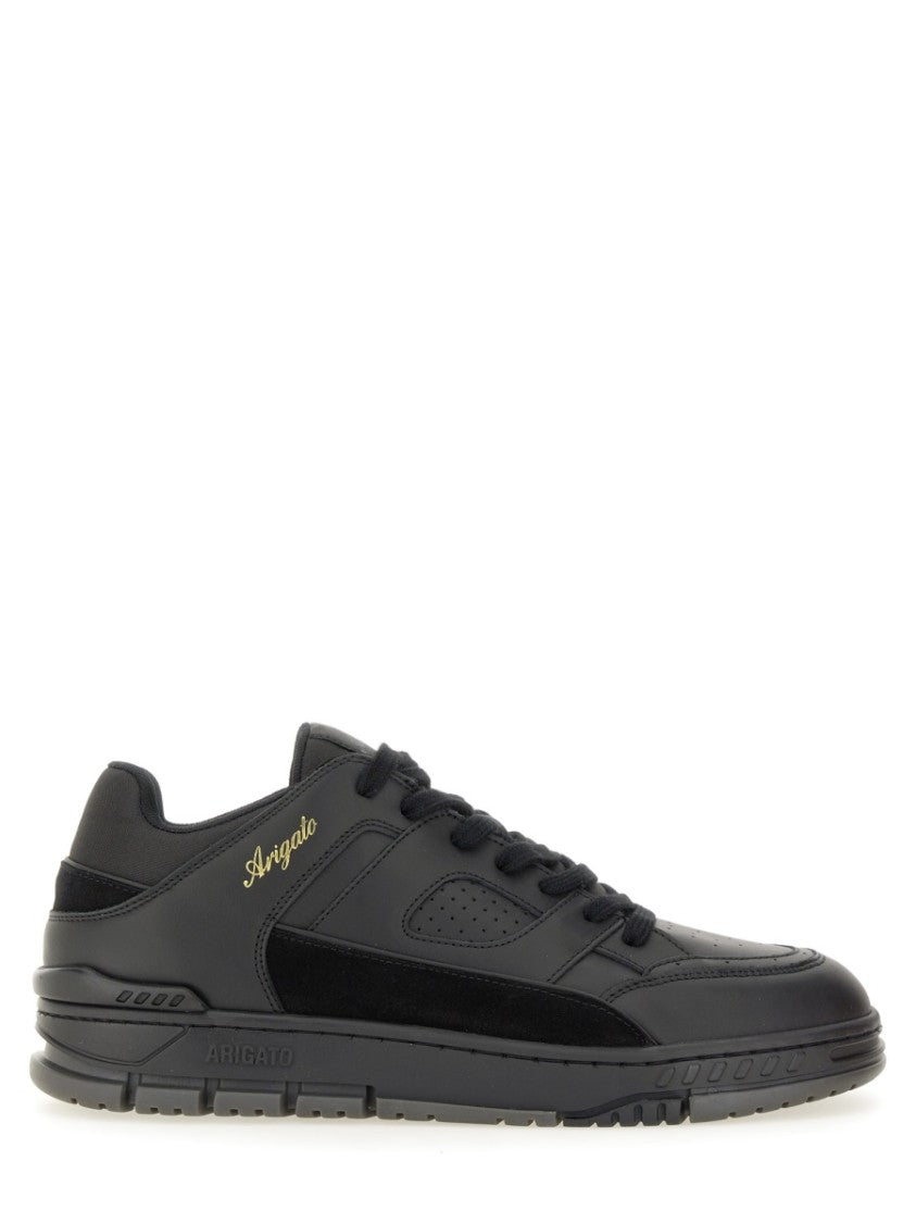 Axel Arigato Area Low-Top Perforated Leather-Suede Sneakers