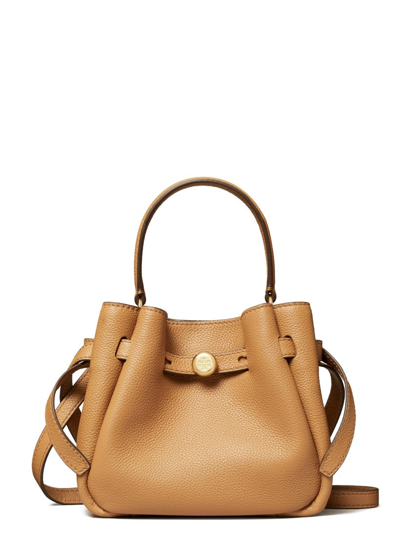 Tory Burch Romy Mini Bucket Bag With Textured Leather