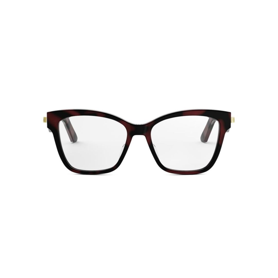 Dior Cd50130i Bold Tortoiseshell Square Eyeglasses