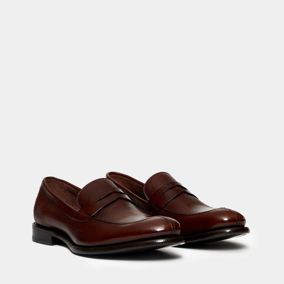 Ortigni Brown Leather Moccasin