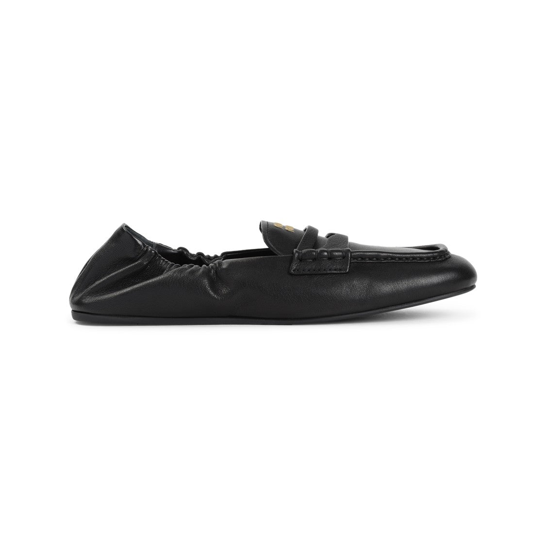 Miu Miu Black Lamb Leather Loafers