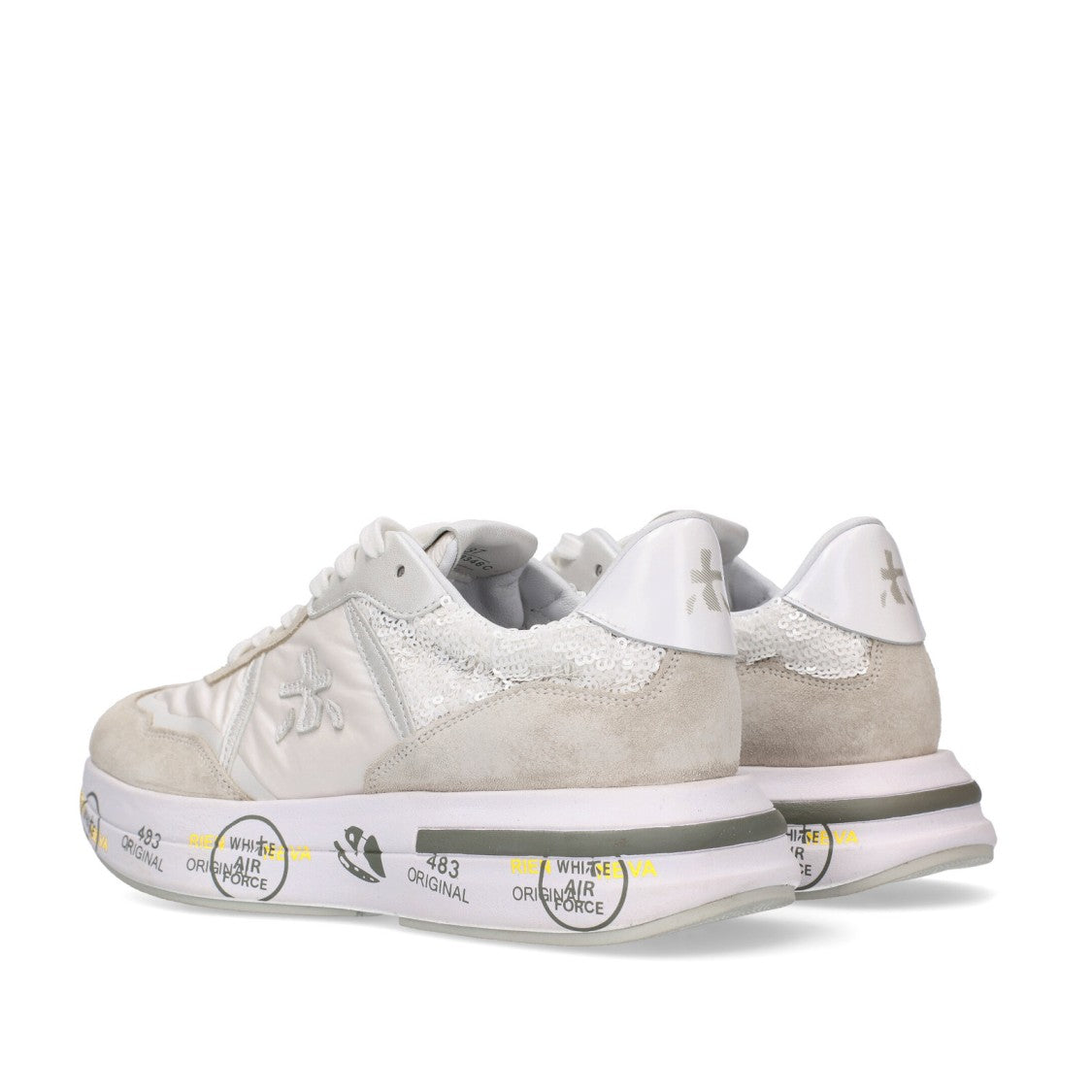 Premiata Cassie Sneakers In Light Gray Suede