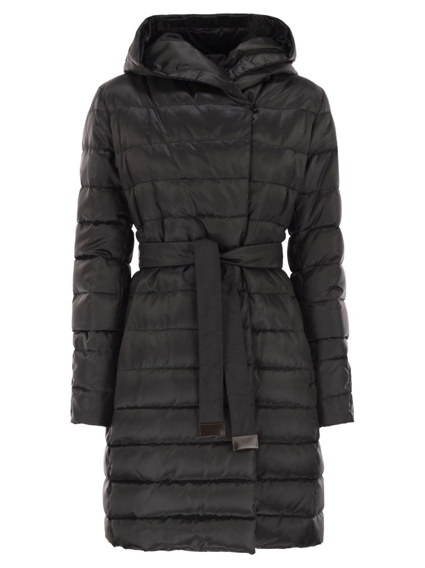 Max Mara Novef - Reversible Down Jacket In Water-Repellent Satin
