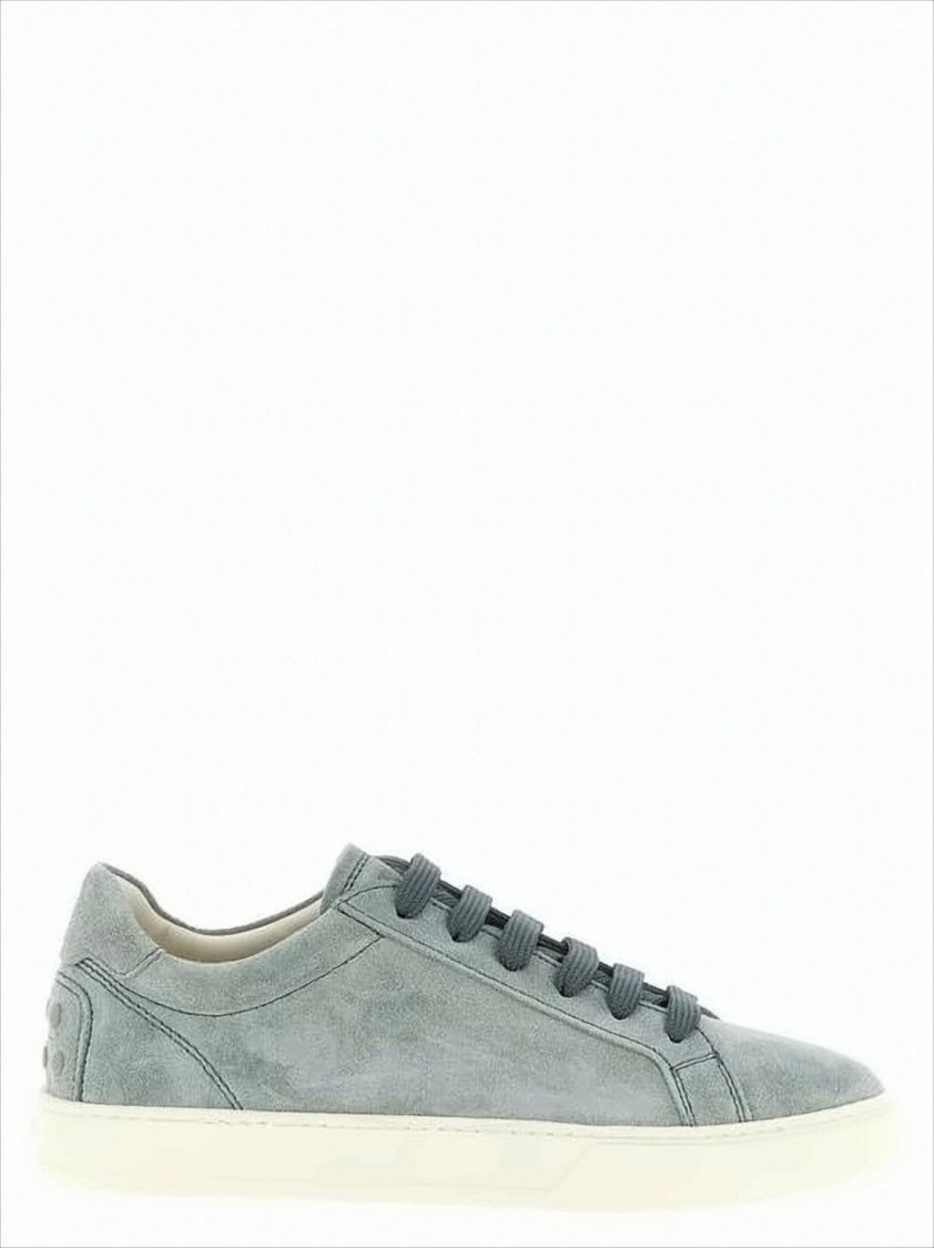 Tod's Minimalist Grey Suede Sneakers