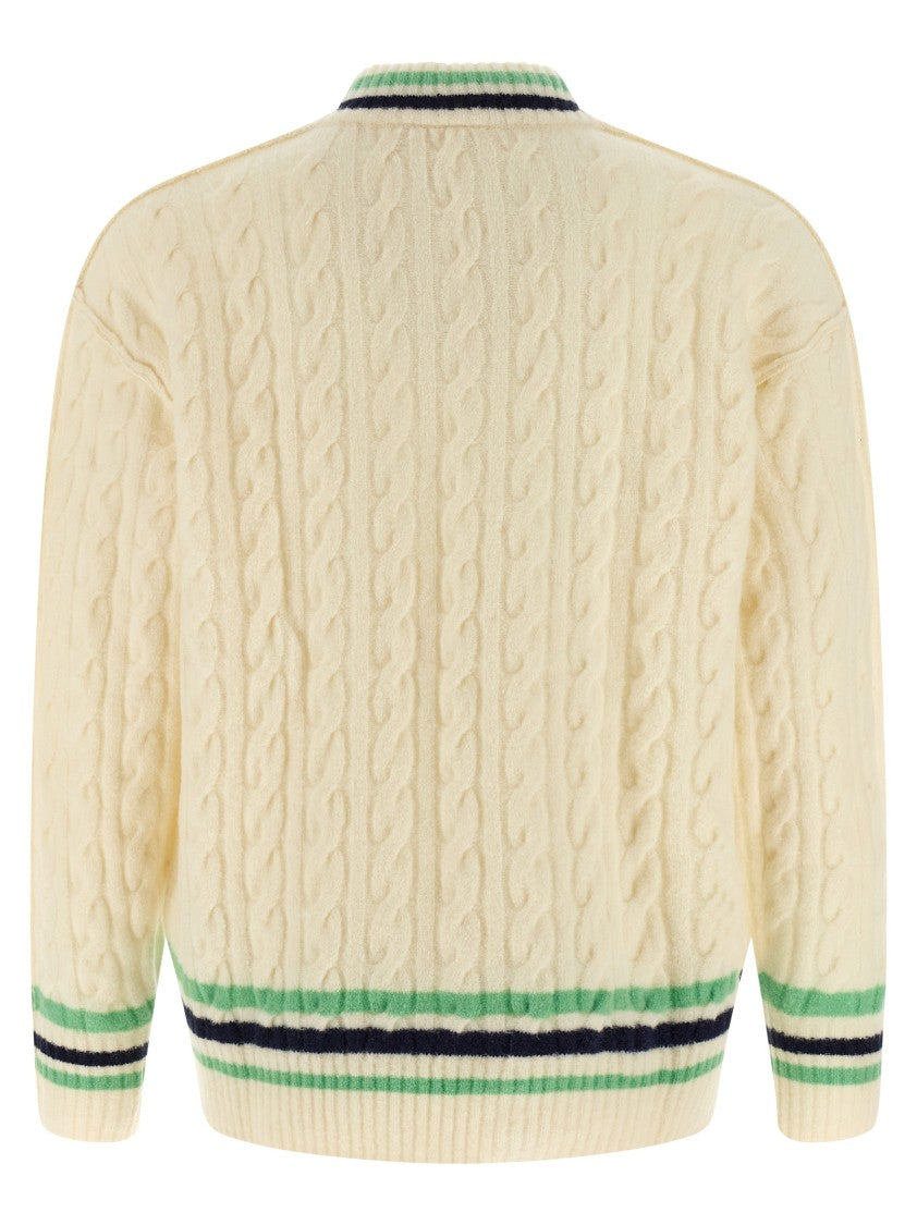 Lacoste Braided Wool Sweater