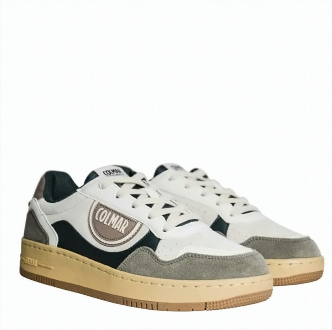 Colmar Originals Leather And Suede Sneakers With Vintage-Effect Sole