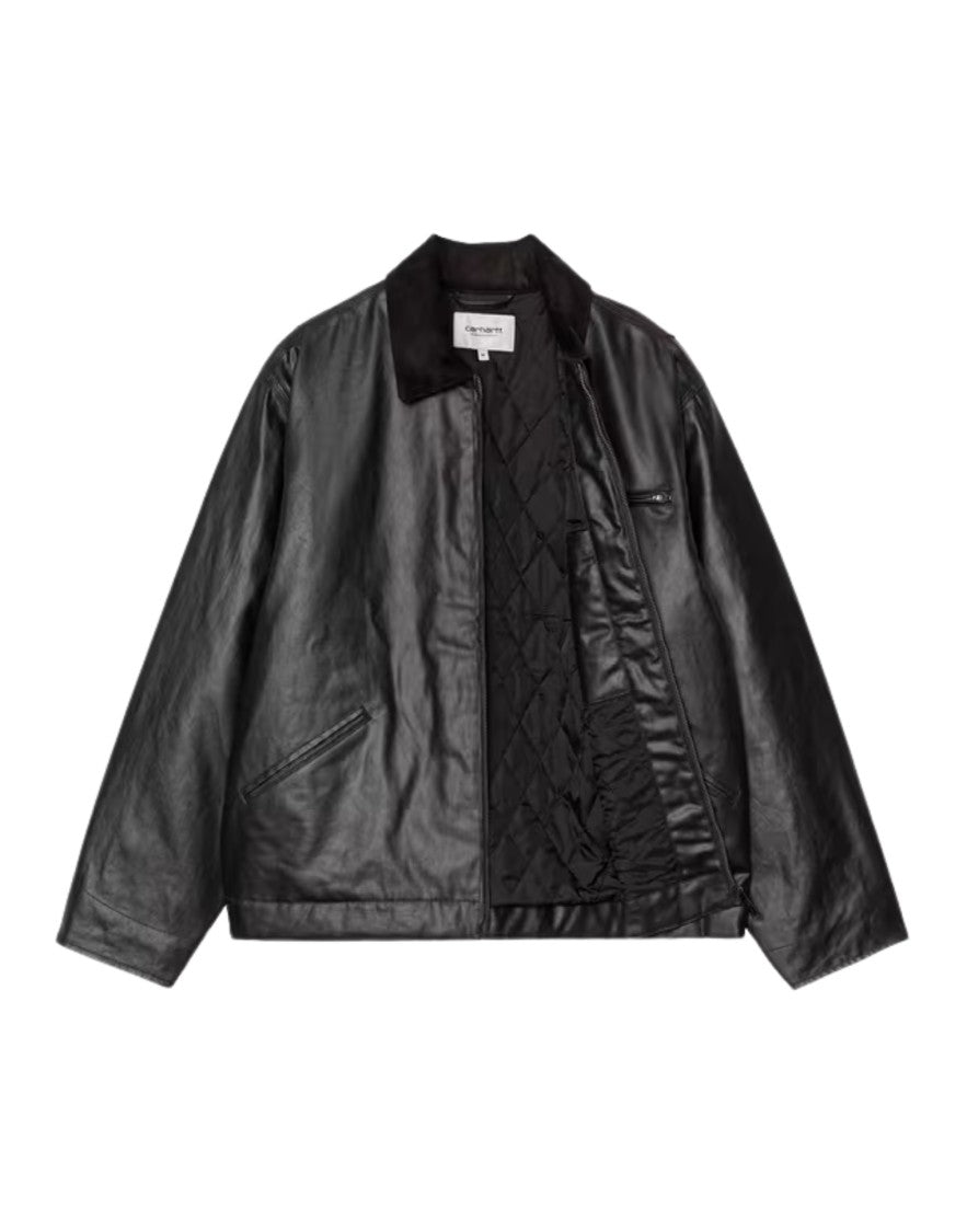 Carhartt Wip Black Og Dean Heavyweight Canvas Quilted Jacket